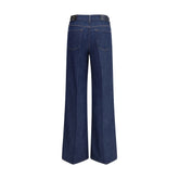 7FOR Blue Cotton Jeans Denim
